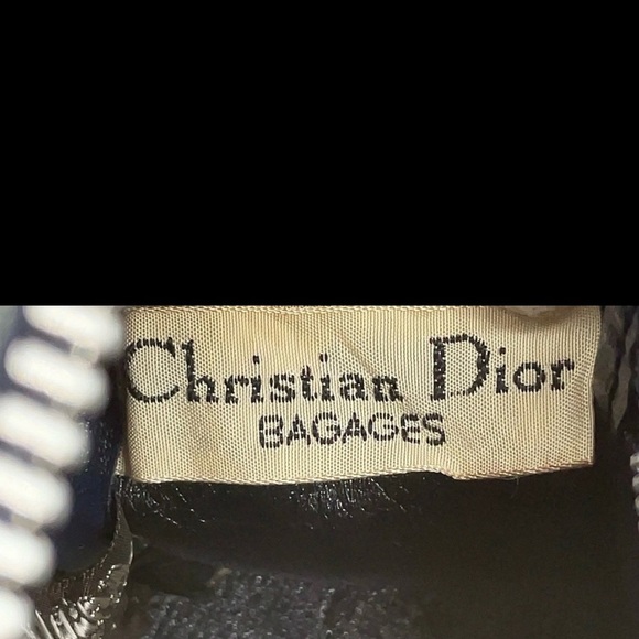 Auth Christian Dior Trotter Canvas X
Leather Navy x Brown Boston Bag - Picture 10 of 12